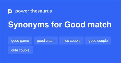 good match synonym.